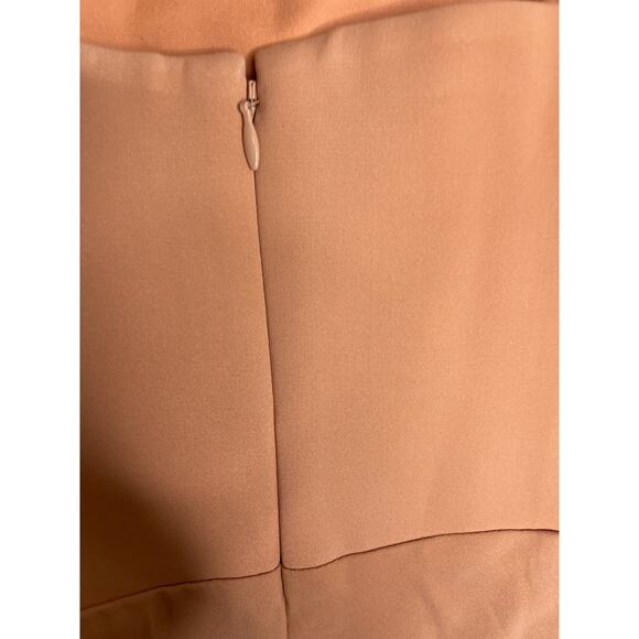 Significant Other Nightsong Dress Strapless Surplice Draped Front Almond Size 8 - Picture 12 of 12